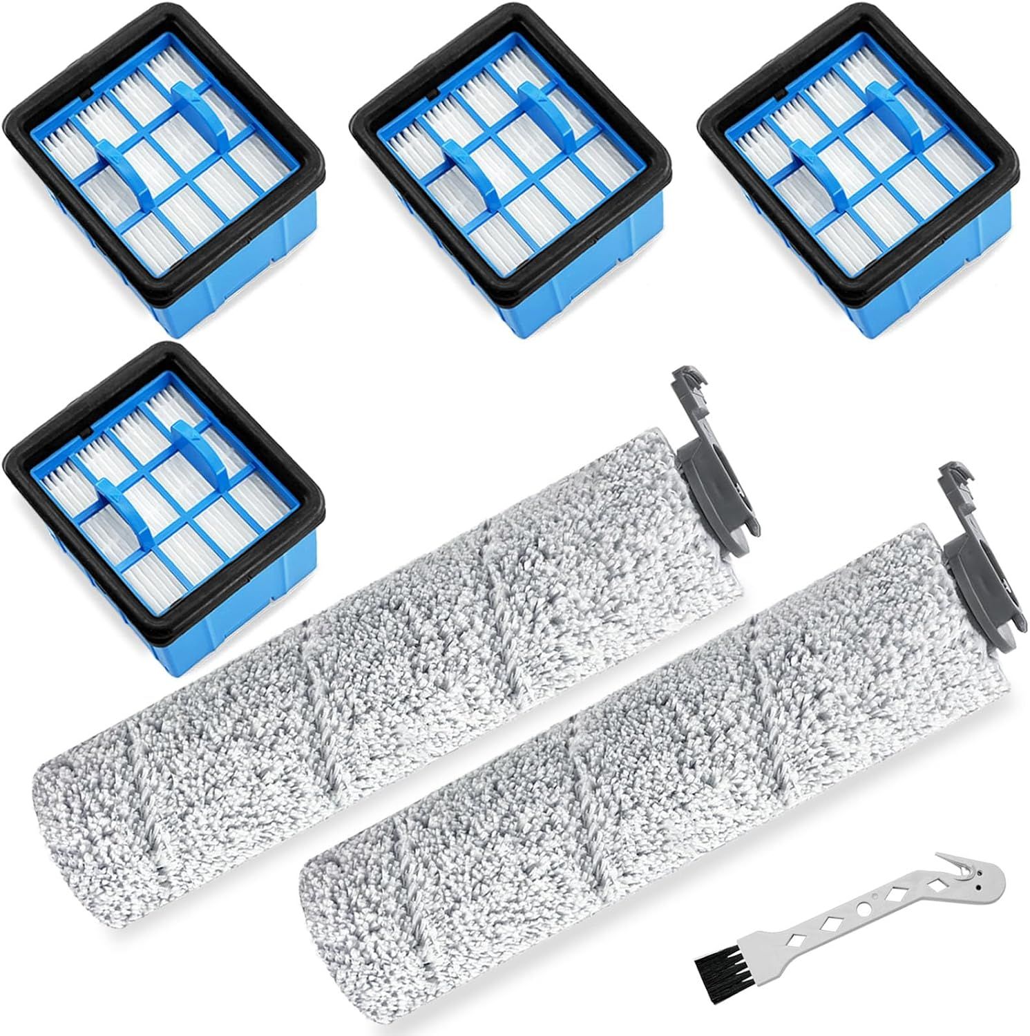 Replacement Parts or Bissell Crosswave Omniorce 3882 3883 3967 3970 CrossWave Omniorce Omniind Vacuum Cleaner, 2 Brush Rolls,4 ilters - Image 1