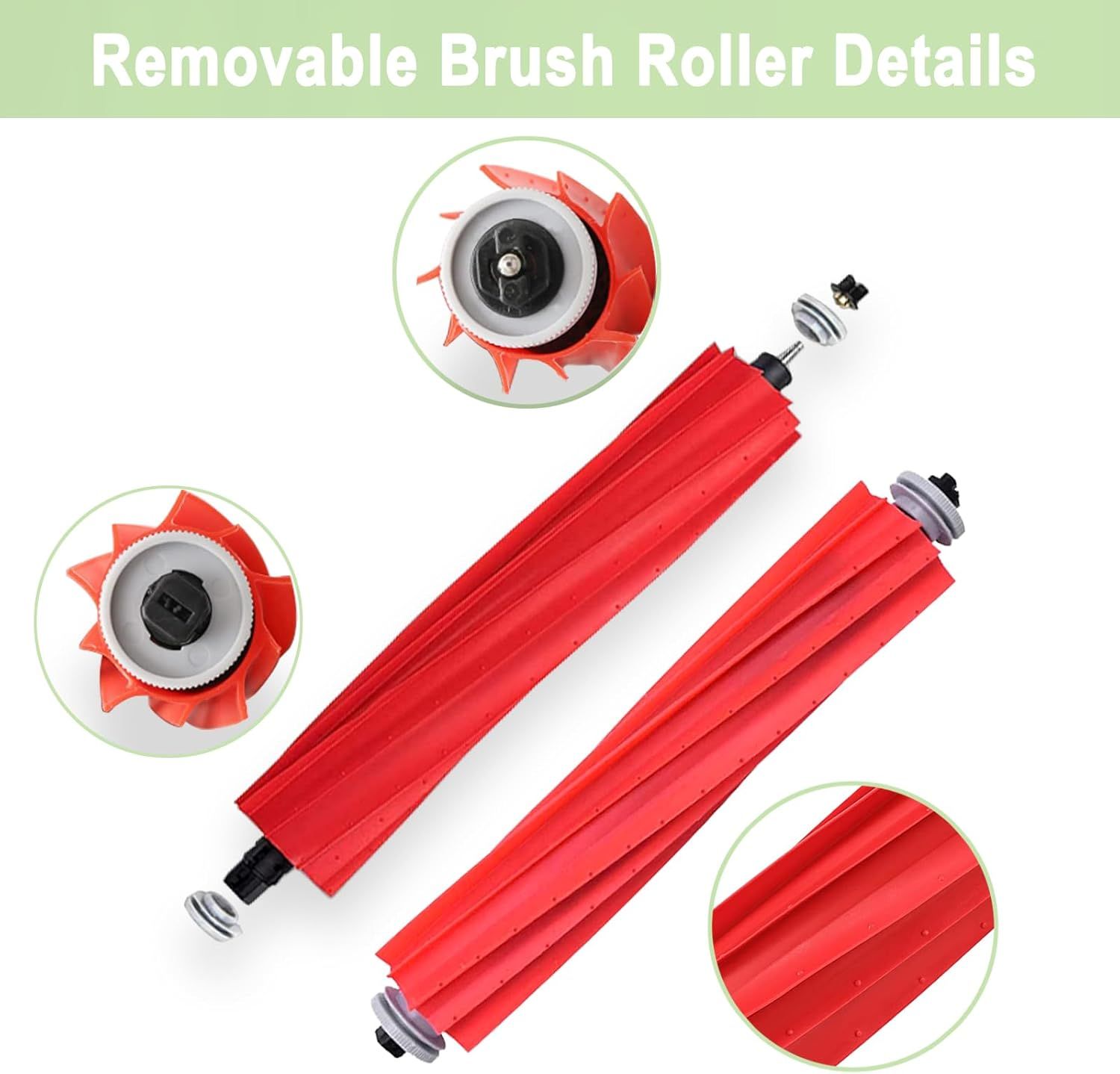 17 Pack  Q7 Replacement Parts Compatible or  Q7 Q7+ Q7 Max Q7 Max+ Vacuum Cleaner,1 Main Brush, 4 ilter, 4 Side Brush, 4 Mop Cloth, 4 Dust Bag - Image 4