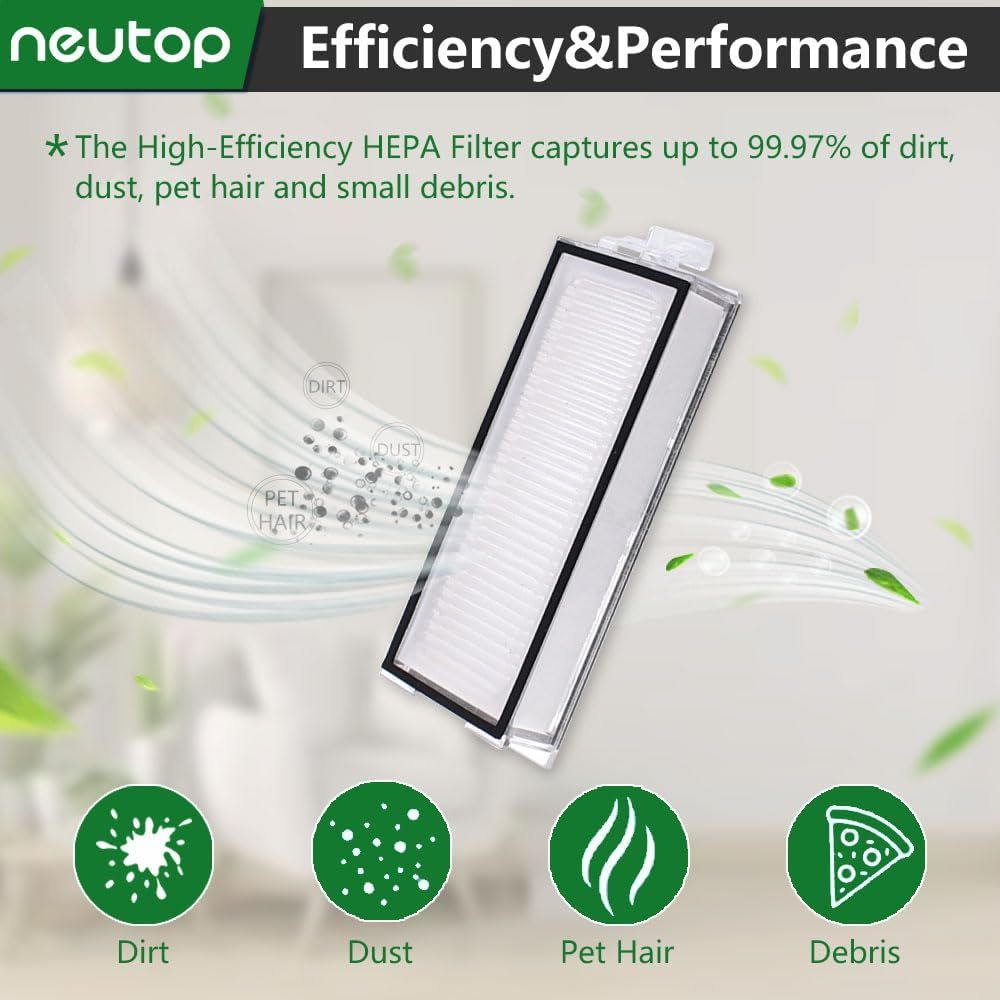 Replacement ilters Compatible with  Q5 Pro/Pro+/Max +, Q5 DuoRoller+, Q7, Q7+, Q7 Max/Max+, Q8 Max/Max+, Robot Vacuum and Mops, 8-Pack. - Image 4