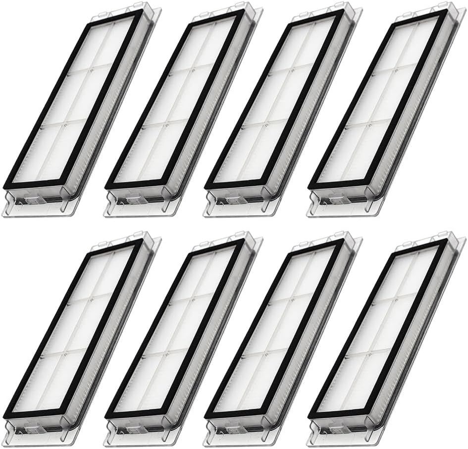 Replacement ilters Parts, Compatible with  S6 MaxV/Pure, S6, S5, S5 Max, S4 Max, S4, E5, E4, E20, E25, E35, Robot Vacuums, 8-pack. - Image 1