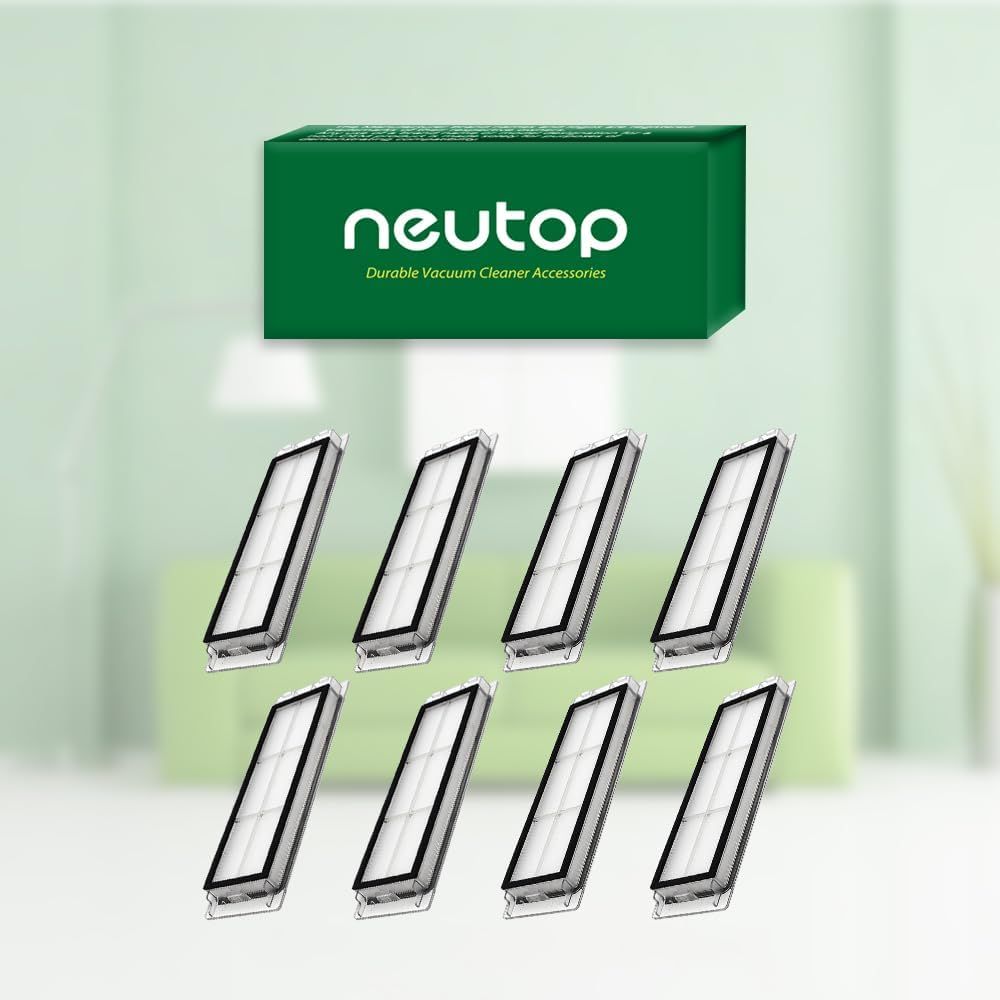 Replacement ilters Parts, Compatible with  S6 MaxV/Pure, S6, S5, S5 Max, S4 Max, S4, E5, E4, E20, E25, E35, Robot Vacuums, 8-pack. - Image 7