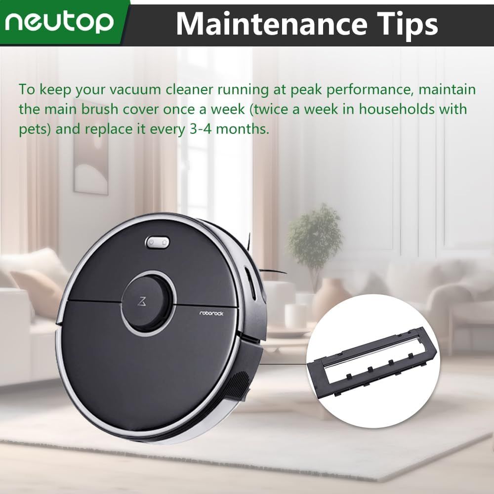 Replacement Brush Covers Guards Compatible with  S7, S7+ MaxV Plus/Ultra, Q5, Q5+, Q7 Max/Max+, Robot Vacuum Cleaners, 2-Pack - Image 7