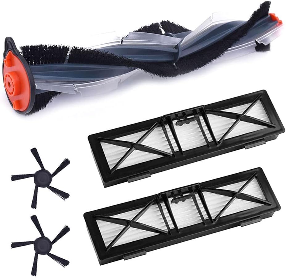 Replacement Parts Compatible with Neato Botvac Connected Series D10 D9 D8 D3 D4 D5 D6 D7 and D Series D75 D80 D85 Accessories with 1 Combo Brush 2 Ultra ilter 2 Upgraded 5-arms Side Brush. - Image 1