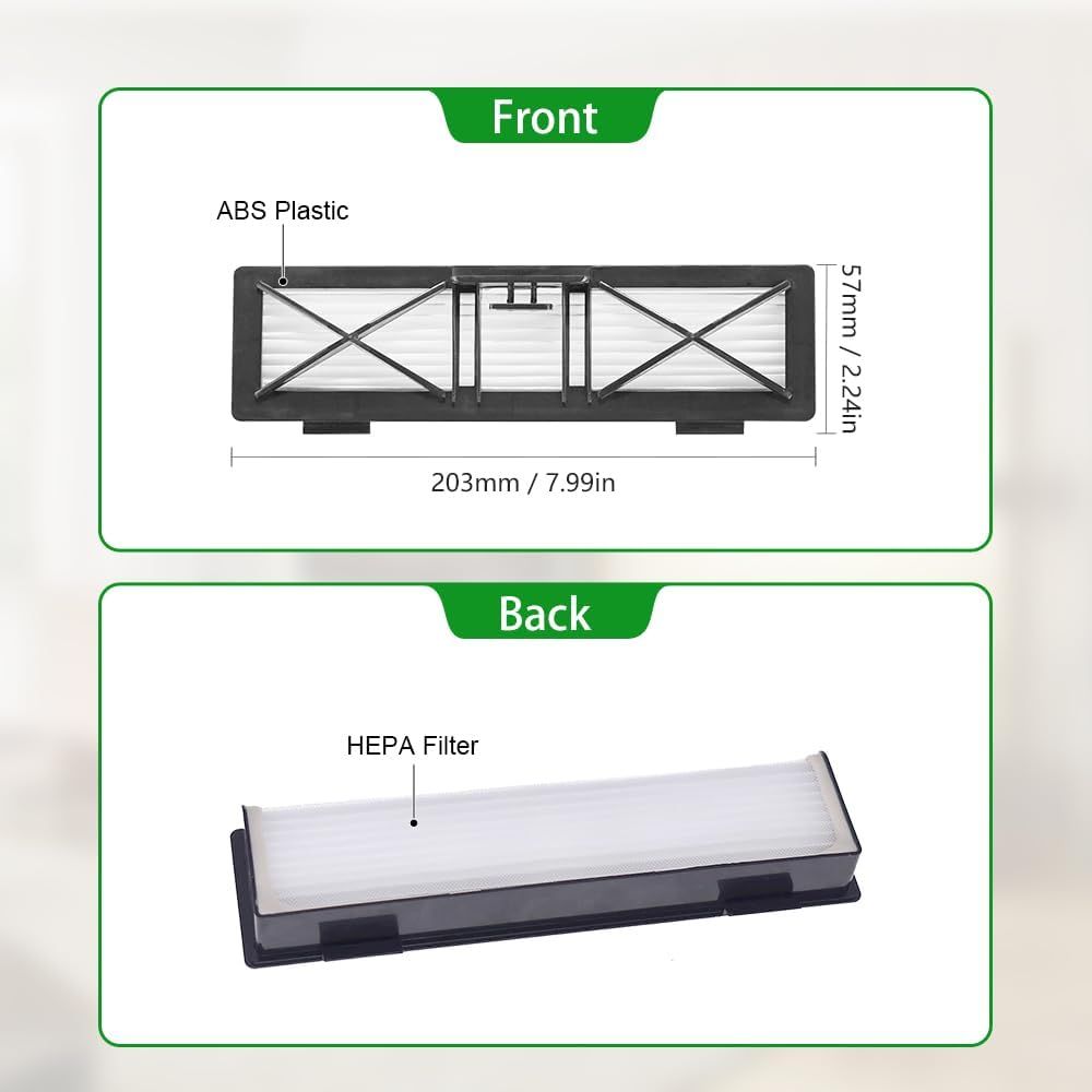 Replacement Parts Compatible with Neato Botvac Connected Series D10 D9 D8 D3 D4 D5 D6 D7 and D Series D75 D80 D85 Accessories with 1 Combo Brush 2 Ultra ilter 2 Upgraded 5-arms Side Brush. - Image 4