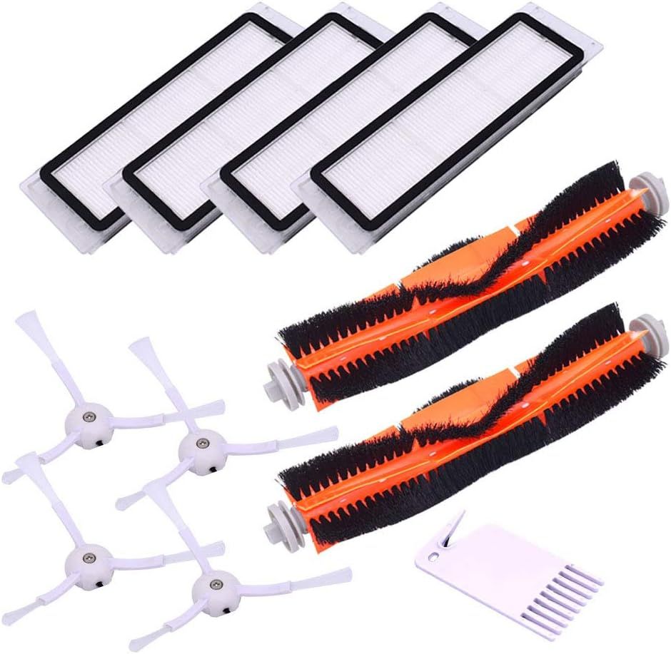 Replacement Accessories Kit Compatible with  S6 S6 Pure S5 S5 Max S4 E4 E20 E25 E35 C10 S50 Robot Vacuum Parts with 2 Main Brush 4 ilter 4 Side Brush 1 Cleaning Tool - Image 1