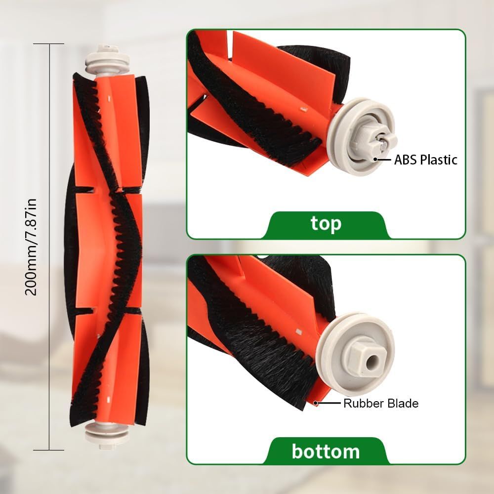 Replacement Accessories Kit Compatible with  S6 S6 Pure S5 S5 Max S4 E4 E20 E25 E35 C10 S50 Robot Vacuum Parts with 2 Main Brush 4 ilter 4 Side Brush 1 Cleaning Tool - Image 3