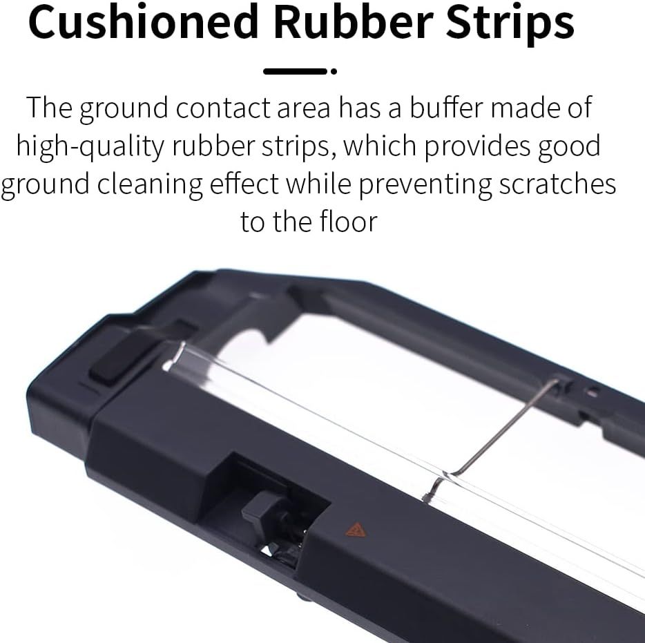 Main Brush Cover Replacement Compatible with  S6 MaxV/Pure, S6, E4, S4 Max, S4, S5 Max, S5, E35 and E2 Robot Vacuum Cleaners, Black, 2-Pack. - Image 4