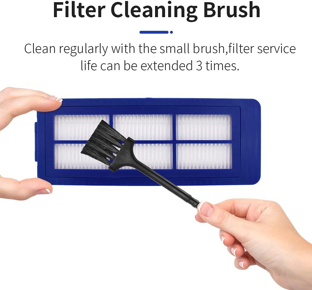 Replacement ilters Compatible with euy Robovac 11S Max, 15C Max, G30, G30 Edge/Hybrid/Verge, G10, G20, Robot Vacuums Accessories with Cleaning Brush - Image 6