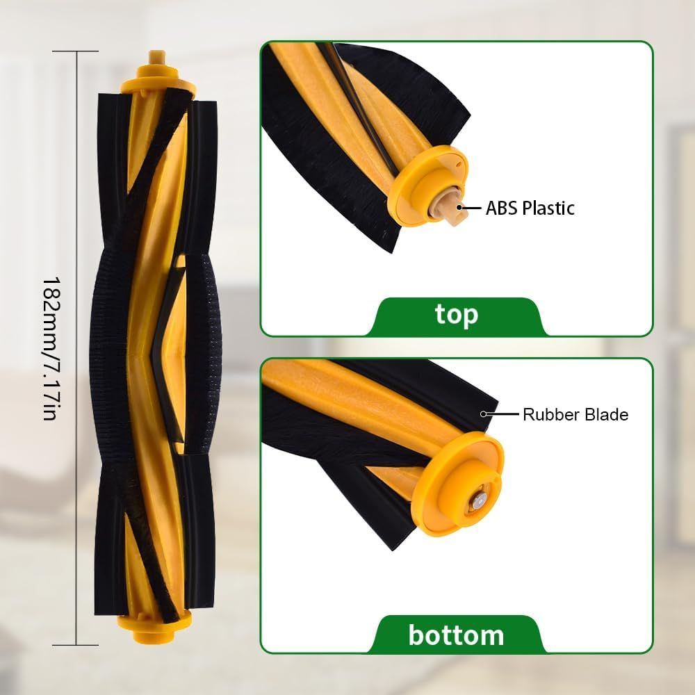 Brush Rollers Compatible with Ecovacs Deebot OZMO 920, 950, T5, T8 aivi, T9, N8 Pro, X1 Turbo/Plus, T10 Plus, N10, Robot Vacuums, 2-Pack. - Image 2
