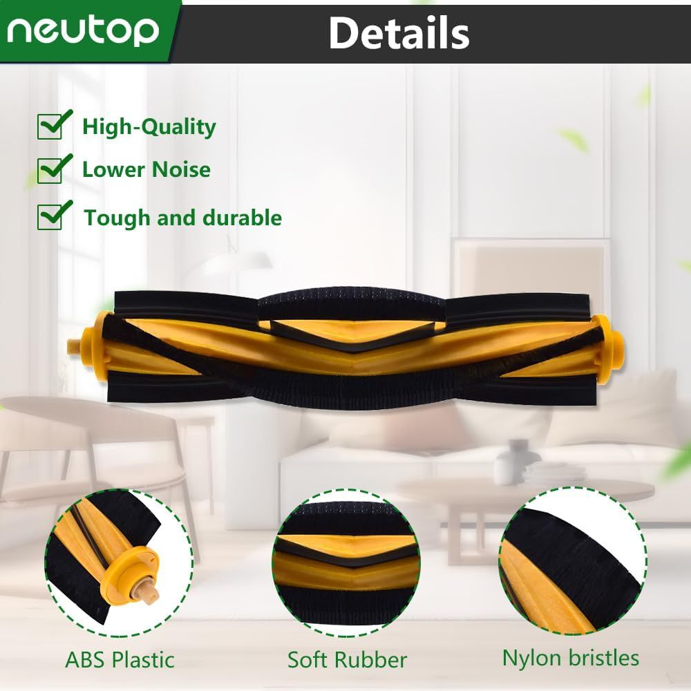 Brush Rollers Compatible with Ecovacs Deebot OZMO 920, 950, T5, T8 aivi, T9, N8 Pro, X1 Turbo/Plus, T10 Plus, N10, Robot Vacuums, 2-Pack. - Image 4