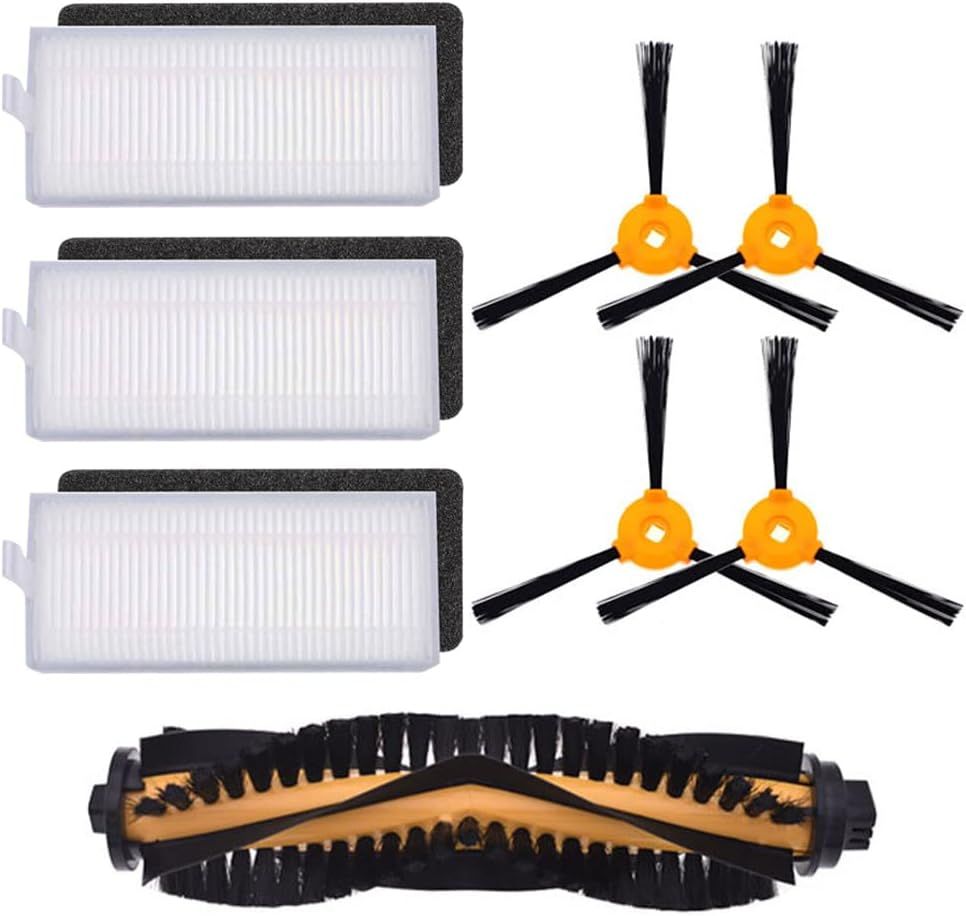 Replacement Accessories Kit Compatible or Ecovacs Deebot N79S N79 DN622 DN622.11 DN622.31 N79W N79se and Deebot 500 DC3G Robot Vacuum with 1 Roller Brush 3 ilter Sets 4 Side Brushes. - Image 1