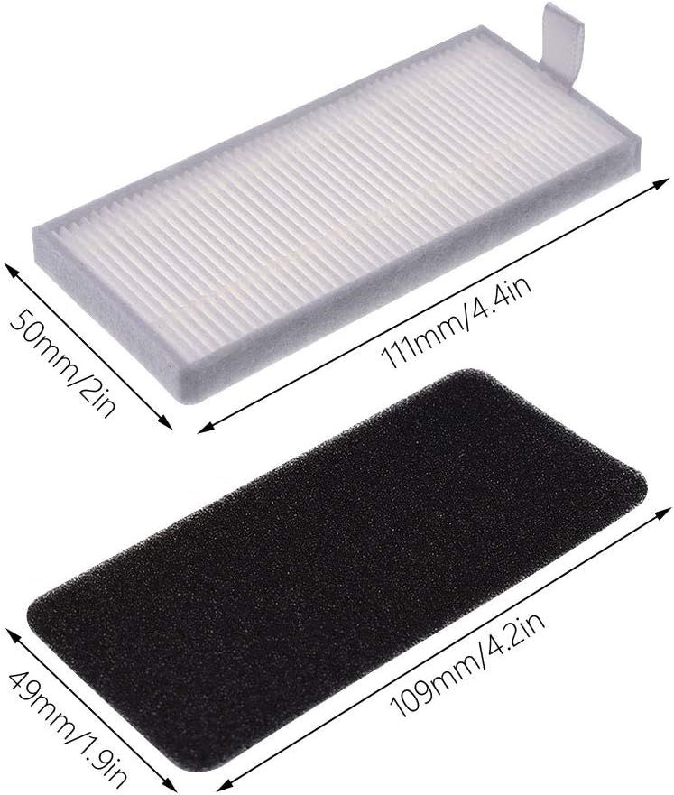 Replacement Accessories Kit Compatible or Ecovacs Deebot N79S N79 DN622 DN622.11 DN622.31 N79W N79se and Deebot 500 DC3G Robot Vacuum with 1 Roller Brush 3 ilter Sets 4 Side Brushes. - Image 2