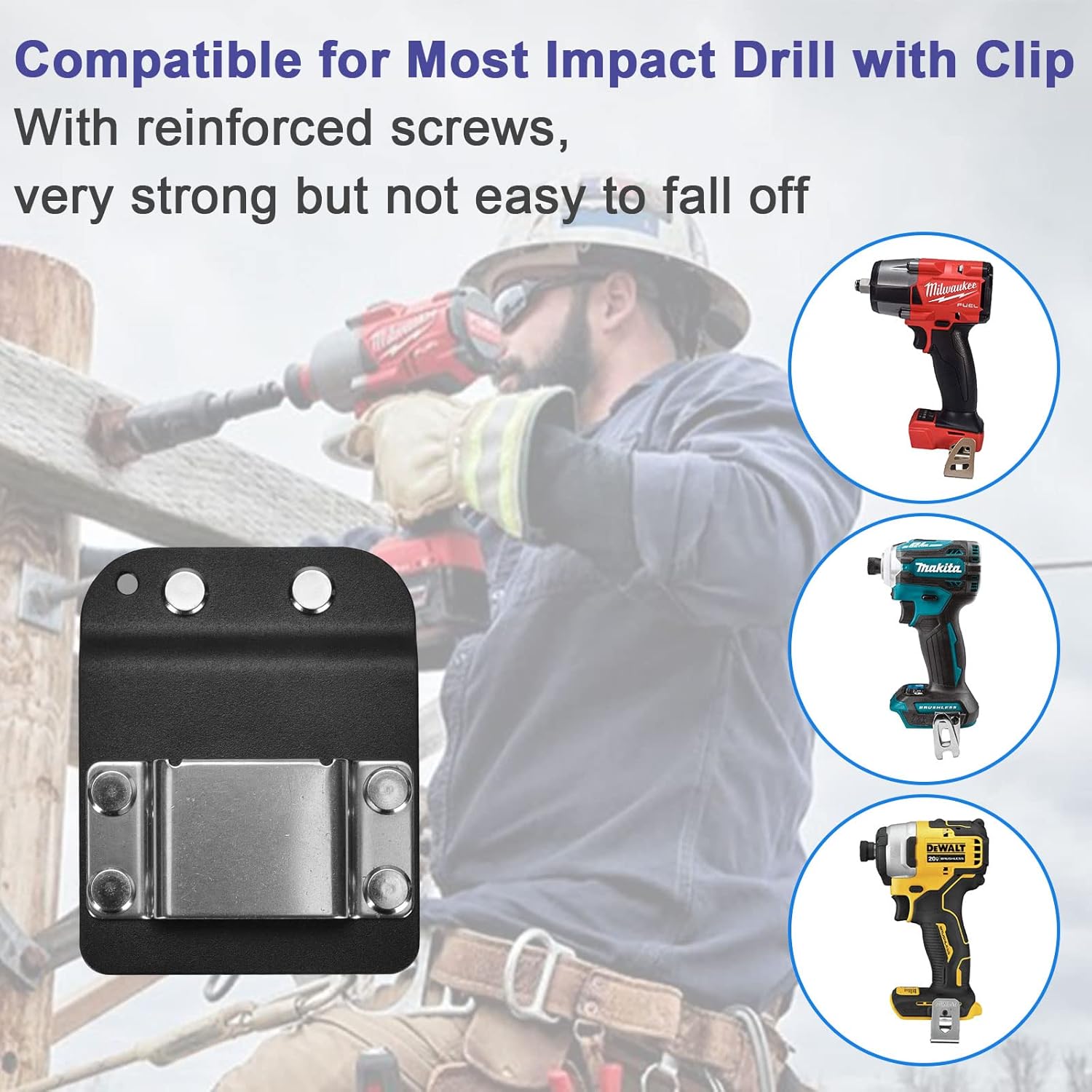 iGuerburn Drill Belt Holder & Hammer Holder Loop Clip on 2