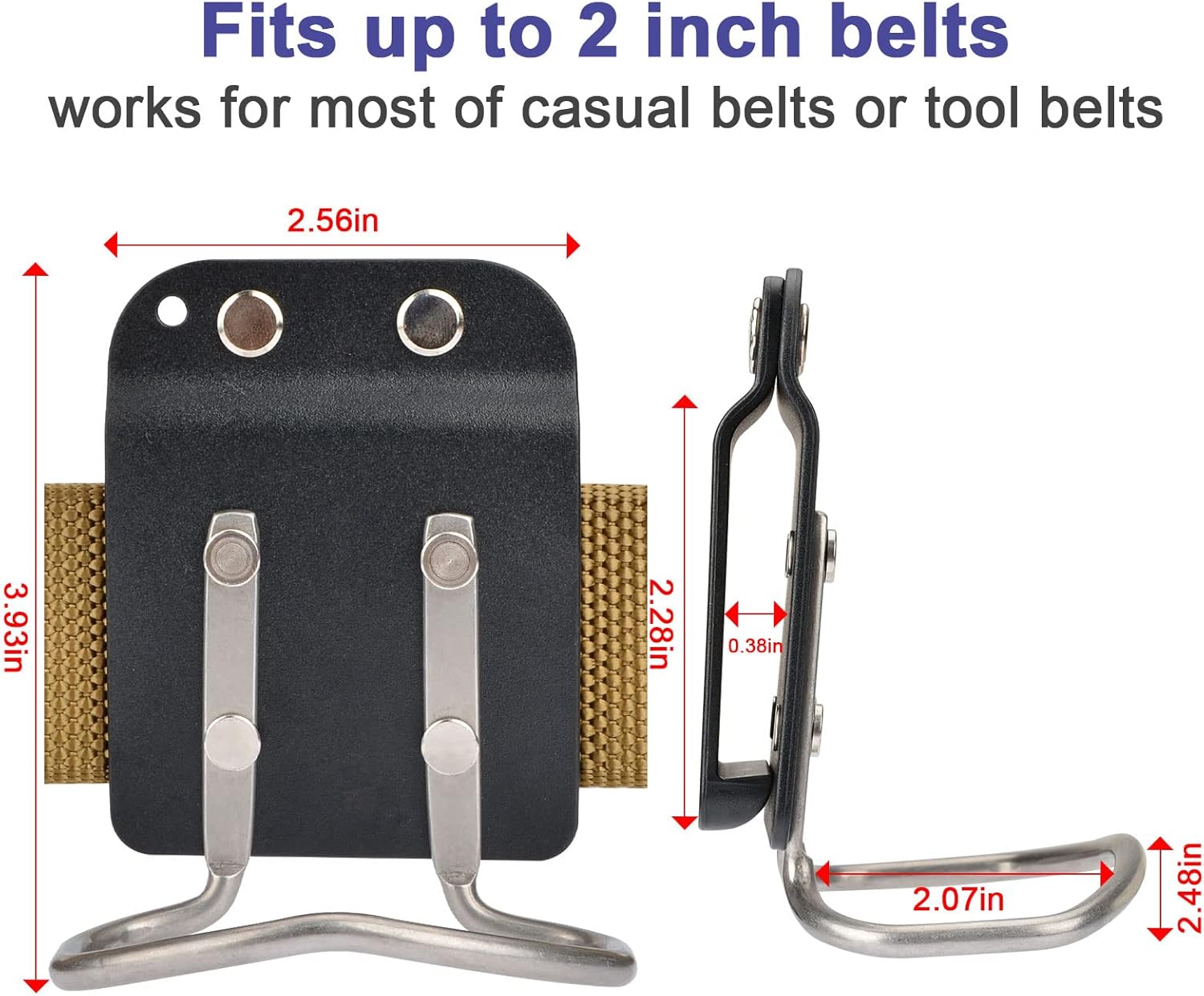 iGuerburn Drill Belt Holder & Hammer Holder Loop Clip on 2