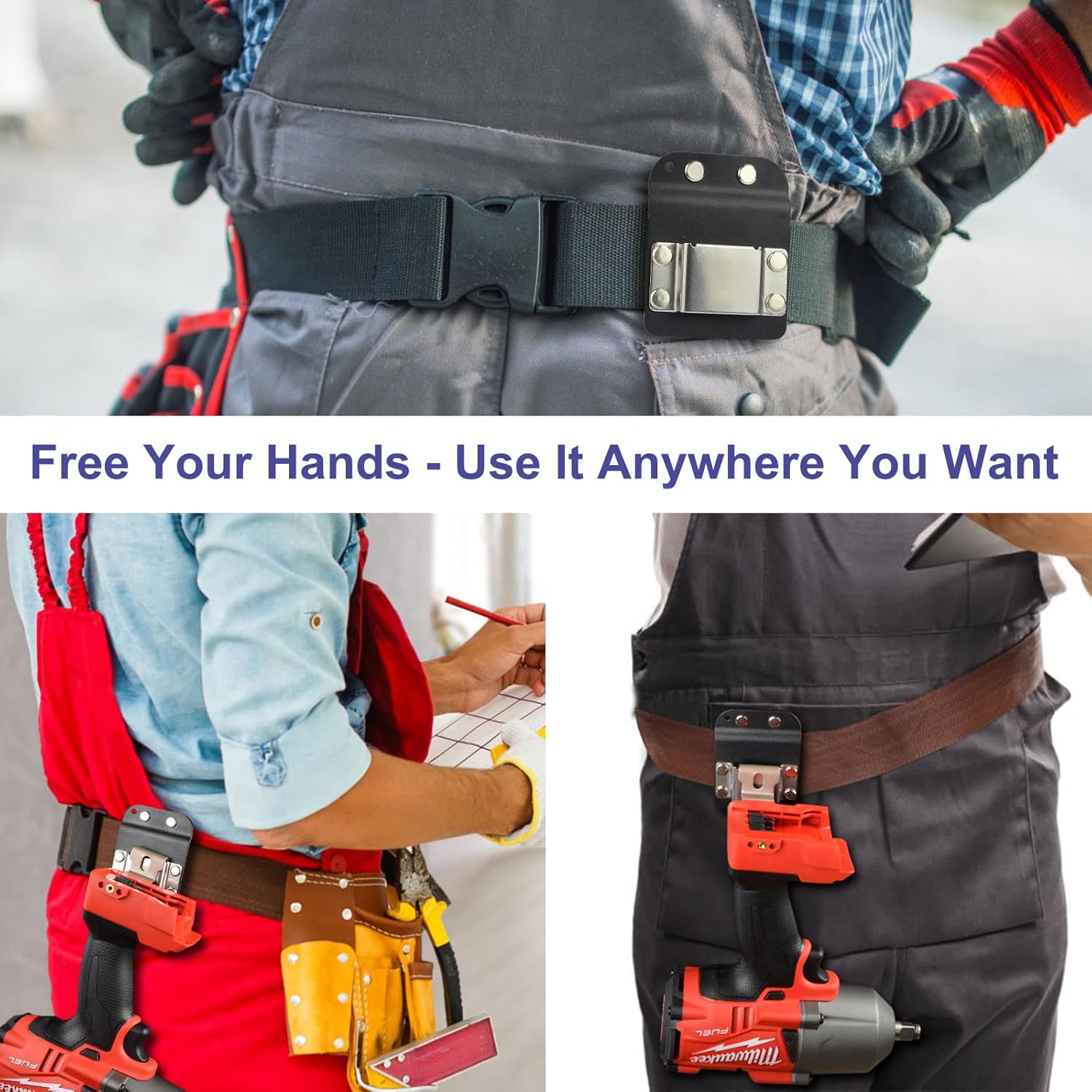 iGuerburn Drill Belt Holder & Hammer Holder Loop Clip on 2