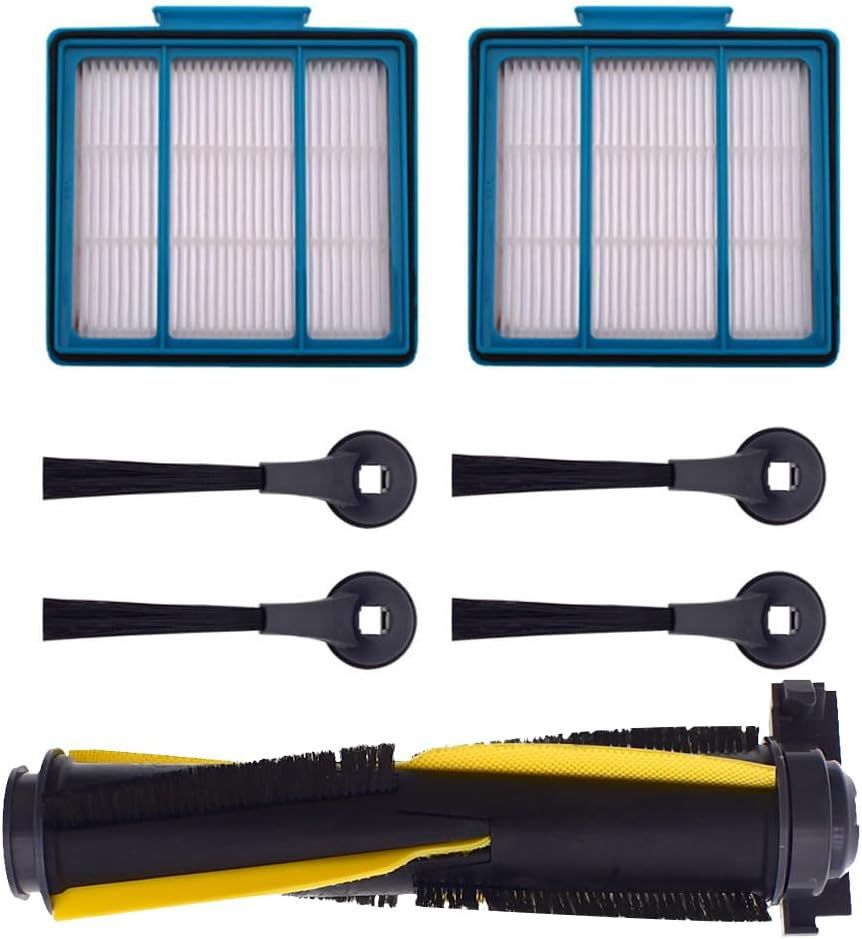 Replacement Compatible with Shark IQ Series R101AE RV1001AE RV101 RV1001 RV912S, Robot Vacuum with 1 Main Brush 2 HEPA ilter 4 Side Brush - Image 1