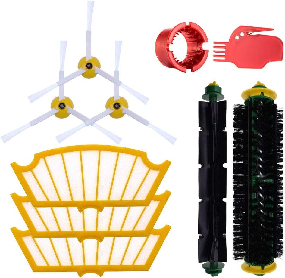 Replacement Parts Accessories ilters Brushes Compatible with iRobot Roomba 500 Series 555 560 561 562 570 581 and Other Models with Green or Red Cleaning Head. - Image 1
