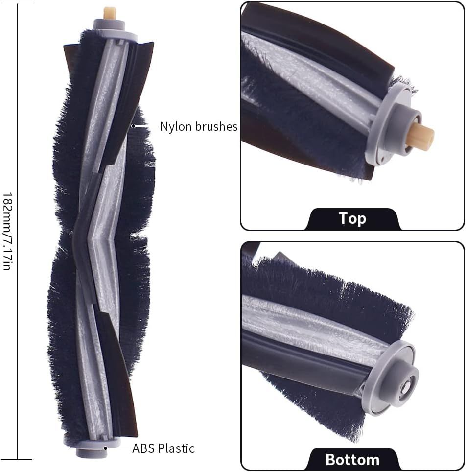 Replacement Parts Compatible with Ecovacs Deebot X1 Plus/Turbo/Omni, T10 Plus/Omni, Robot Vacuum Accessories 1 Roller 4 ilter Sets 6 Side Brushes. - Image 2