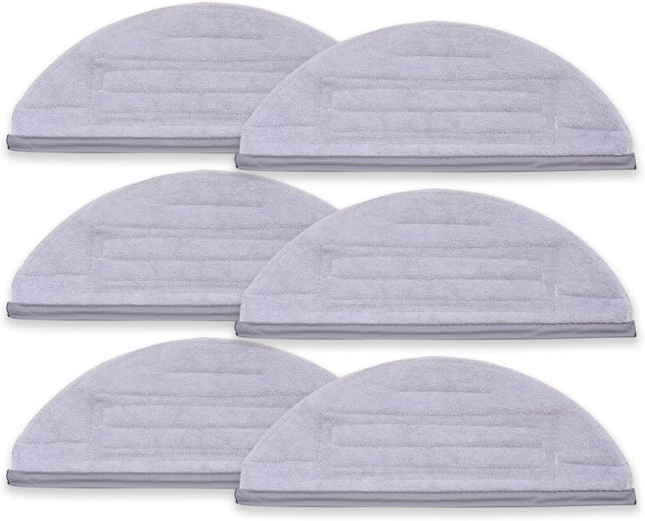 Mop Cloths Pads, Compatible with  S8, S8+, S7, S7+, S7 MaxV Plus/MaxV Ultra/Pro Ultra, Robot Vacuum Cleaners, Washable Spare Parts Accessories, 6-Pack. - Image 1