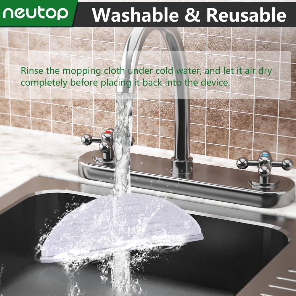 Mop Cloths Pads, Compatible with  S8, S8+, S7, S7+, S7 MaxV Plus/MaxV Ultra/Pro Ultra, Robot Vacuum Cleaners, Washable Spare Parts Accessories, 6-Pack. - Image 4