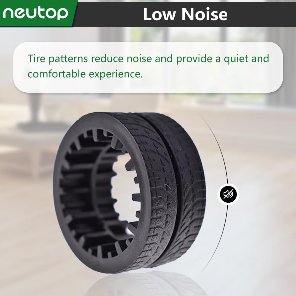 Replacement Rubber Wheel Tires Compatible with iRobot Braava Jet M6 (6110) (6012) (6112) (6113), Anti-slip, Great Adhesion and Easy Assembly, 4-Pack. - Image 4