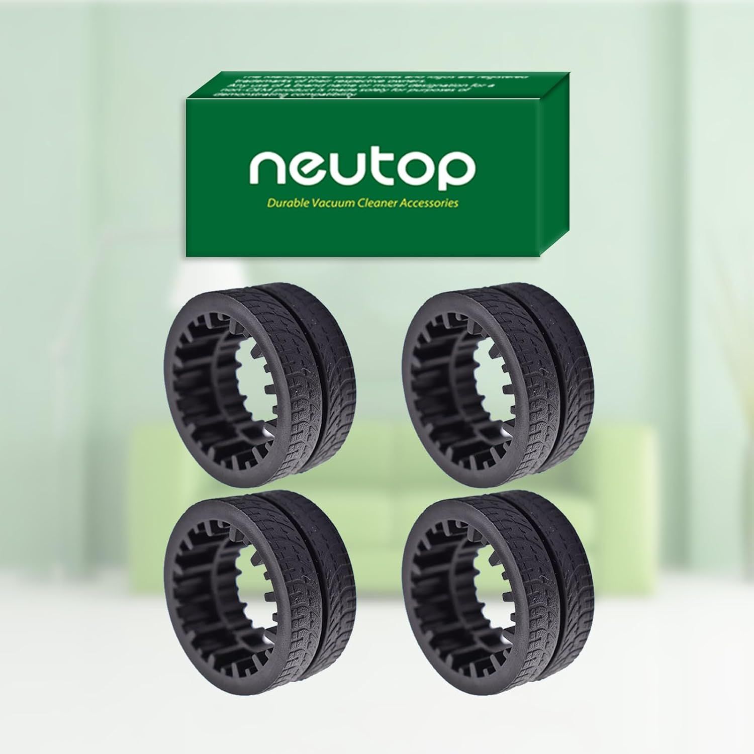 Replacement Rubber Wheel Tires Compatible with iRobot Braava Jet M6 (6110) (6012) (6112) (6113), Anti-slip, Great Adhesion and Easy Assembly, 4-Pack. - Image 6