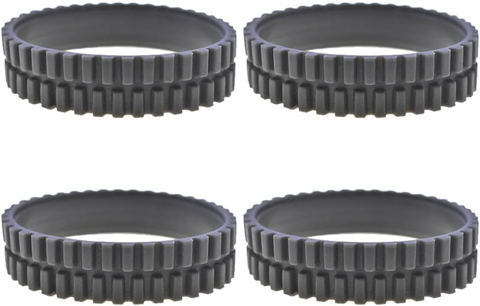 Replacement Rubber Wheel Tires Compatible with euy RoboVac 11S, 11S MAX, 15T, 30, 30C, 15C, 15C MAX, 12, 35C Models, Anti-slip, Great Adhesion and Easy Assembly, 4-Pack. - Image 1