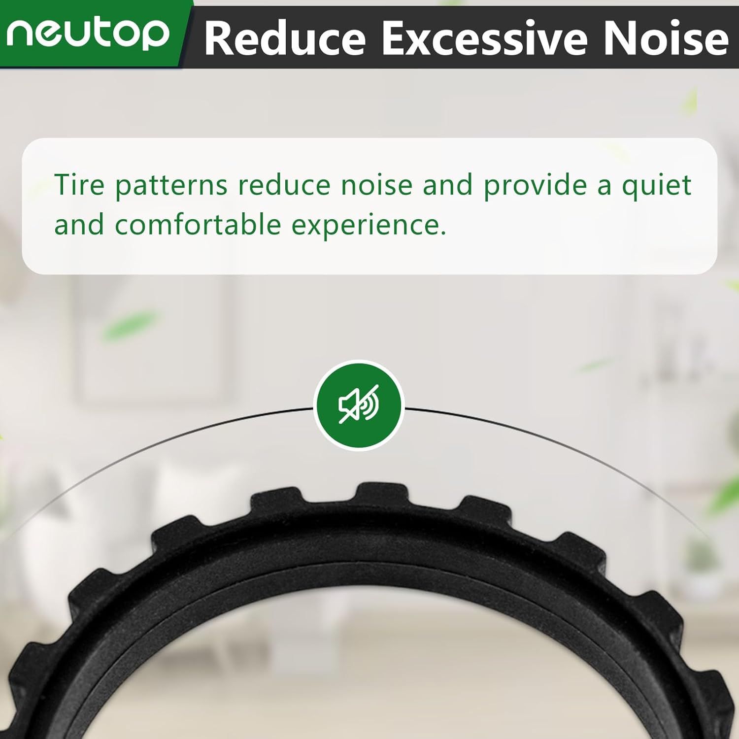 Replacement Rubber Wheel Tires Compatible with euy RoboVac 11S, 11S MAX, 15T, 30, 30C, 15C, 15C MAX, 12, 35C Models, Anti-slip, Great Adhesion and Easy Assembly, 4-Pack. - Image 5