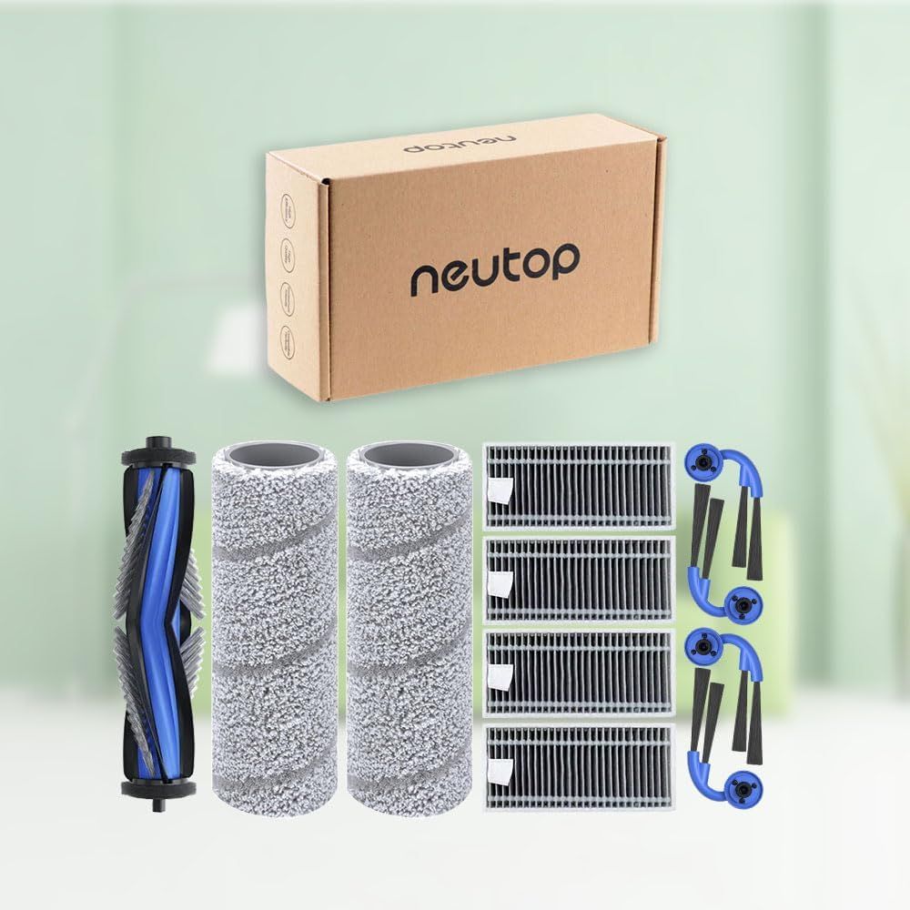 Replacement Parts Compatible with Ecovacs Deebot X11 OmniCyclone, Robot Vacuum Accessories with 1 Main Brush 2 Mopping Roller 4 ilter 4 Side Brush - Image 7