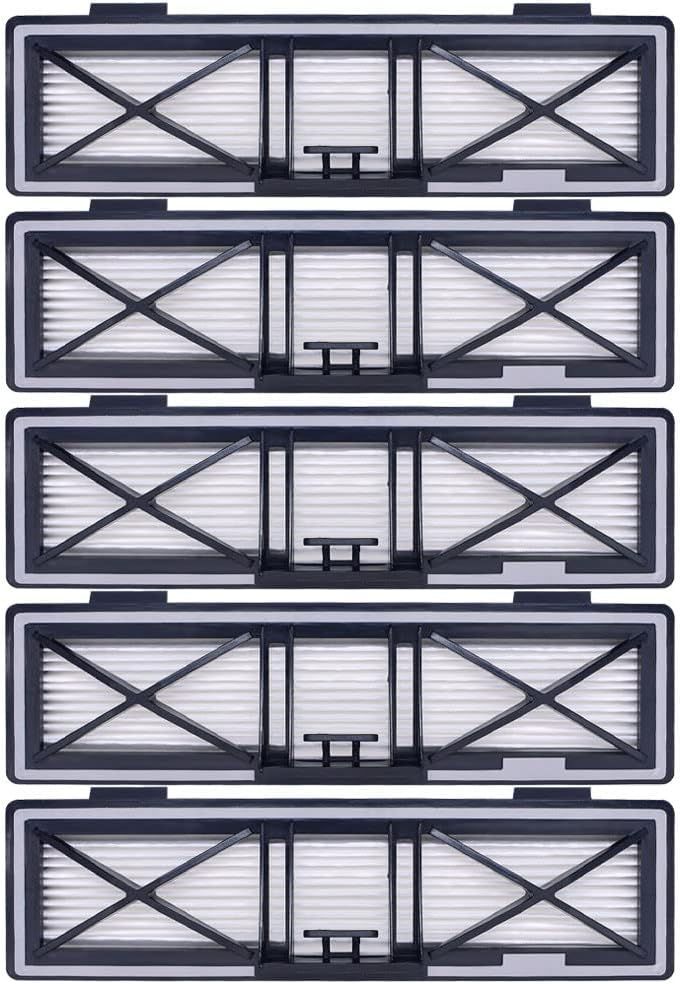 Gray Replacement H12 HEPA ilters Compatible with Neato D10, D9, D8, D7, D6, D5, D4, D3, Robotic Vacuum Cleaners, 5-Pack. - Image 1