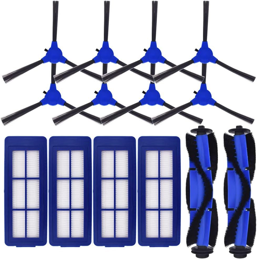 Replacement Parts Compatible with euy RoboVac 11S Max, 30C Max, G10, G20, G30, G30 Edge/Hybrid, Accessories with 2 Rollers 4 ilters 8 Side Brushes. - Image 1