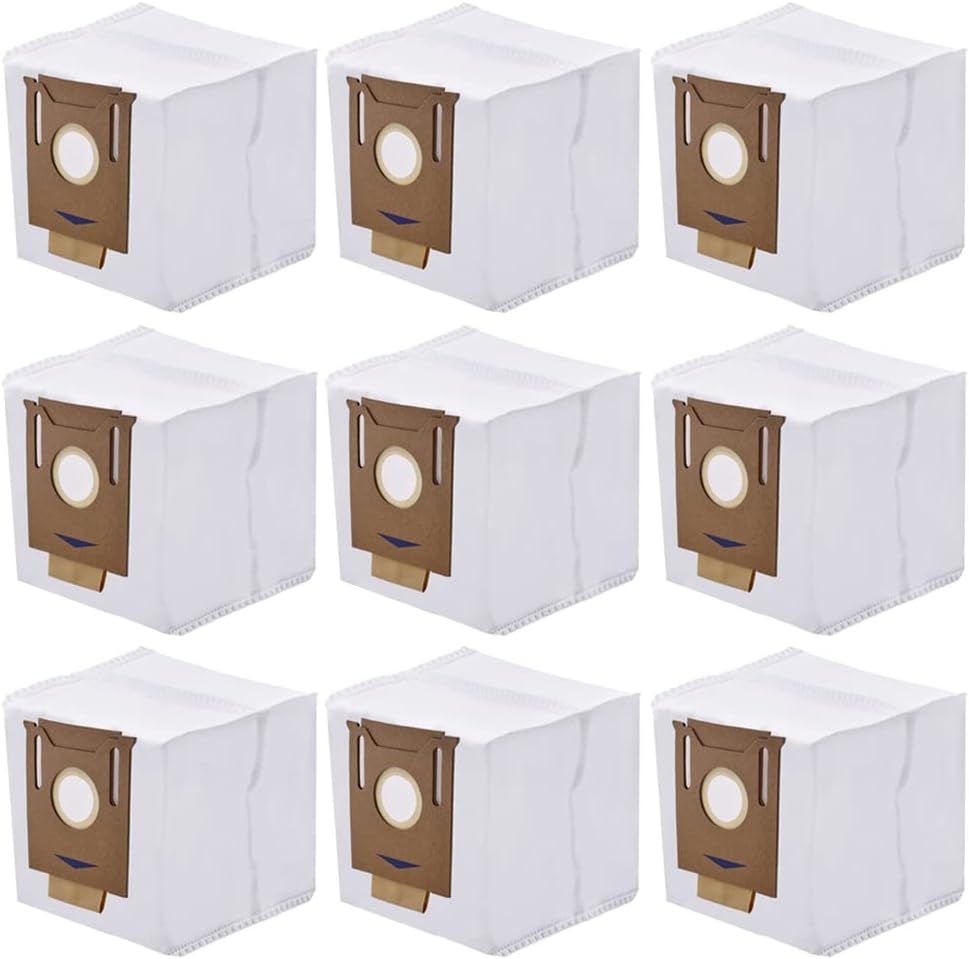 Replacement Disposable Dust Bags Compatible with Ecovacs Deebot T8, T8+, N8+, N8 Pro+, N10 Plus, Robot Vacuums, 9-Pack. - Image 1