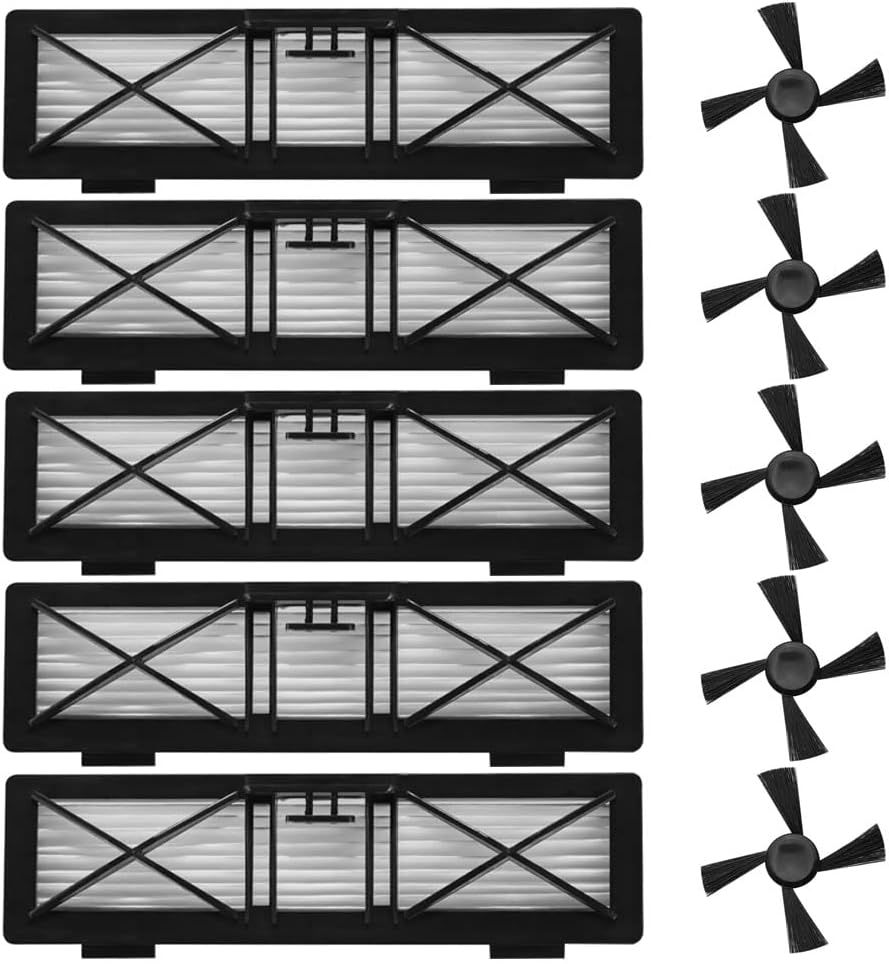 Replacement Ultra Perormance ilters Side Brushes Compatible with Neato Botvac Connected Series D10 D9 D8 D3 D4 D5 D6 D7 and Botvac D Series D75 D80 D85 Robot Vacuums,10-Pack. - Image 1