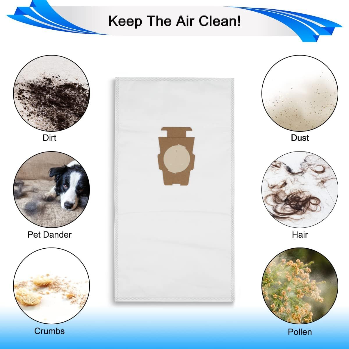 Style Vacuum Bags or Sentria I II G10D, Avalir, Avalir 2, Ultimate G Series, Diamond Edition, Universal HEPA Cloth Bags Replacement or G3 G4 G5 Gsix, 205811, 205814, 6 Pack - Image 6