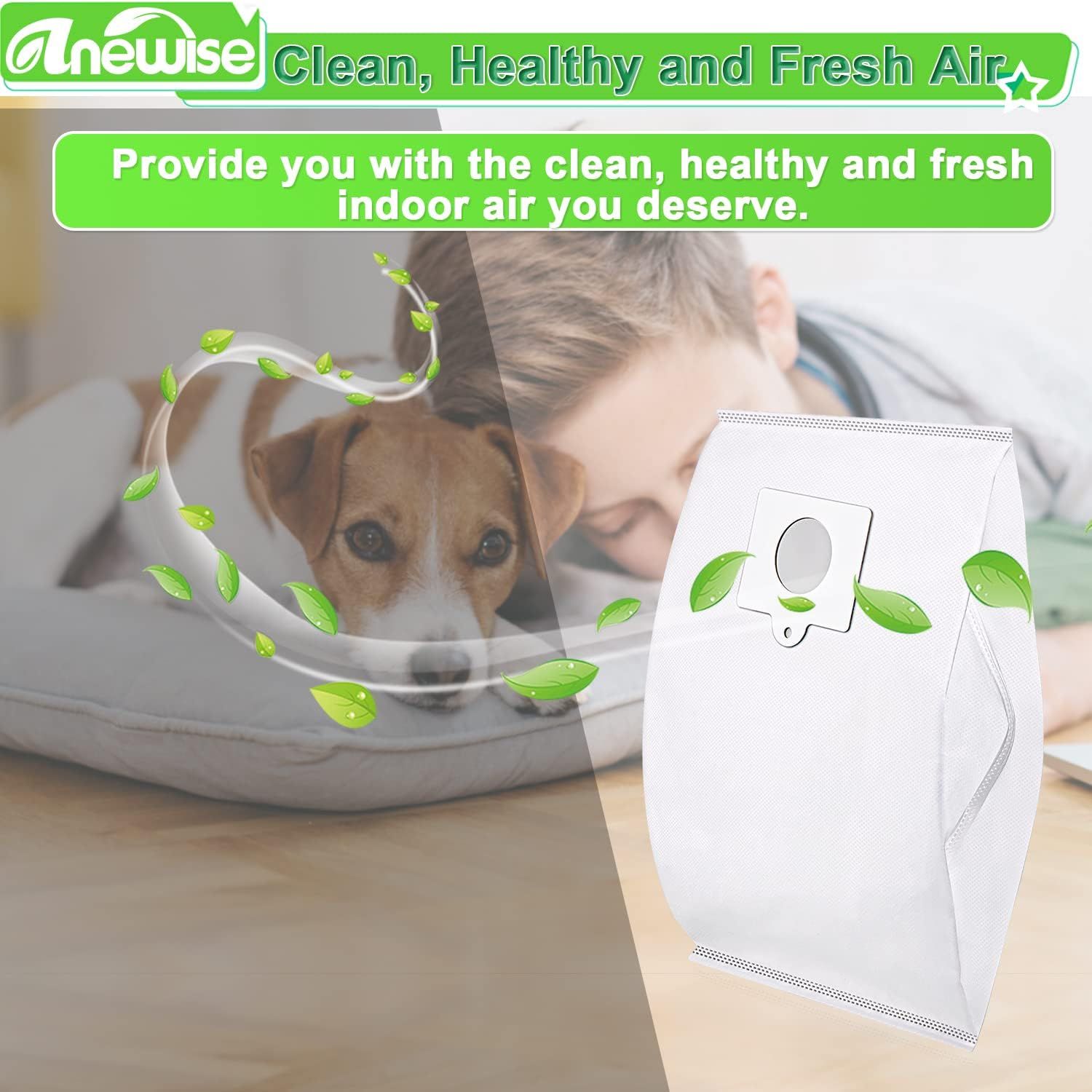 Type Q/C Canister Vacuum Bags 53292 or Kenmore 600 Series 81214 81614 BC4039 400 Series 81414 200 Series 81214 BC4002 700 Series 81714 800 Series Bagged Canister Vacuum Cleaner, 6 Pack - Image 6