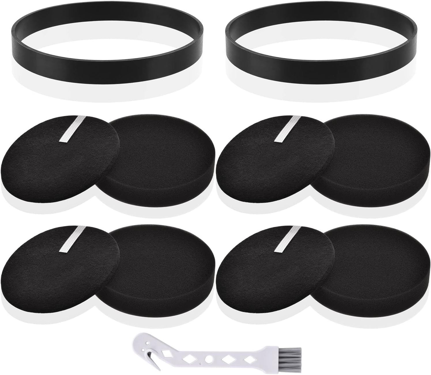 ilter and Belt Replacement or Bissell 2258 2492 2252 2254 2489 2486 2260 or Cleanview Powerliter Swivel Rewind Pet Vacuum Cleaner, 2+4 Pack, Compare to Part #3031120, 1608225 & 1601972 - Image 1