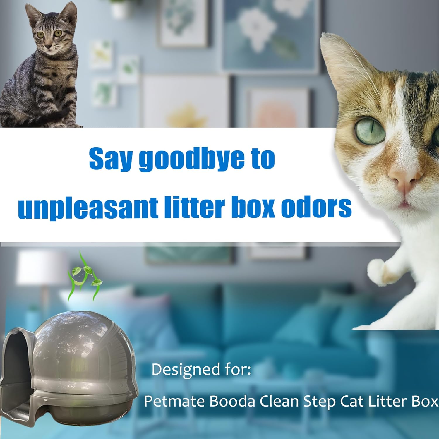 Carbon Filters Compatible with Petmate Booda Clean Step Cat Litter Box - Thickened and Durable Activated Charcoal Filters, Absorb Odors/Control Damp from Pets/Keep Home Fresh (6 Pack) - Image 4