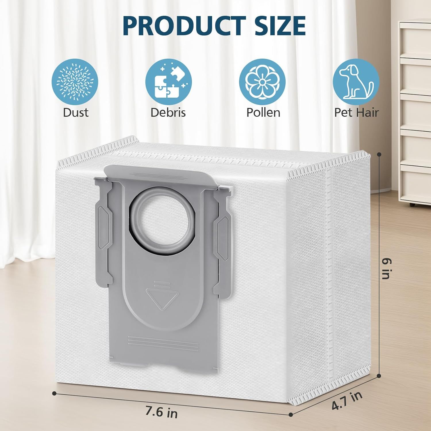 16 Packs Q10 Q7 Q5 Bag Replacement or  Q10 S5+, Q7 M5+, Q5 Max+, 3.6L Vaccum Bag or Q10 X5+, Q5+, Q5 Pro+, Q8 Max+, Q7+, Q7 Max+, S8+, S8 Pro Ultra, S7 Pro Ultra, S7 MaxV Ultra - Image 2