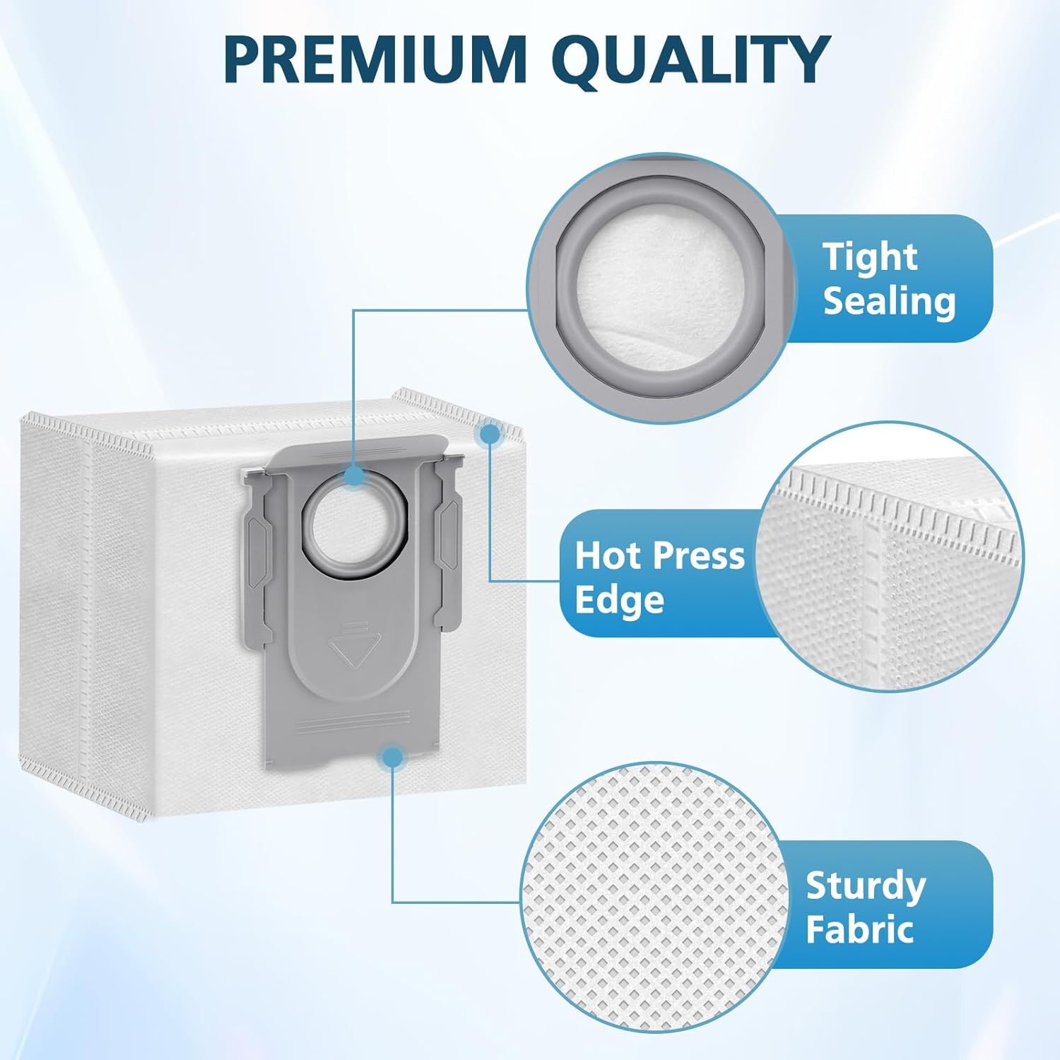 16 Packs Q10 Q7 Q5 Bag Replacement or  Q10 S5+, Q7 M5+, Q5 Max+, 3.6L Vaccum Bag or Q10 X5+, Q5+, Q5 Pro+, Q8 Max+, Q7+, Q7 Max+, S8+, S8 Pro Ultra, S7 Pro Ultra, S7 MaxV Ultra - Image 5