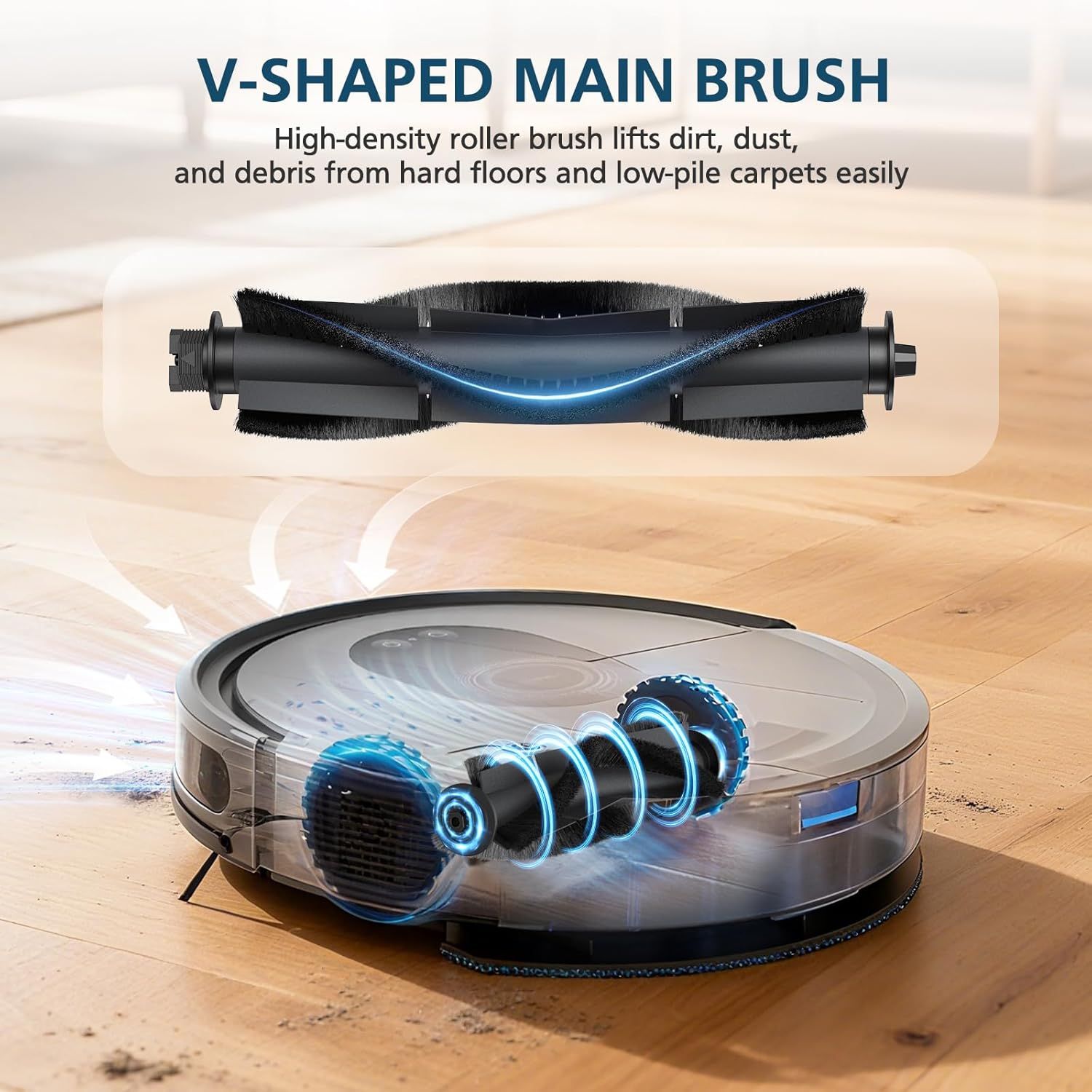G8000 Max Replacement Parts, or Tikom G8000 Max, L8000 Plus, 2025 Year L8000 Pro Robot Vacuum, Accessories Include 2 Main Brushes, 6 Side Brushes, 6 HEPA ilters, 6 Mop Pads - Image 5