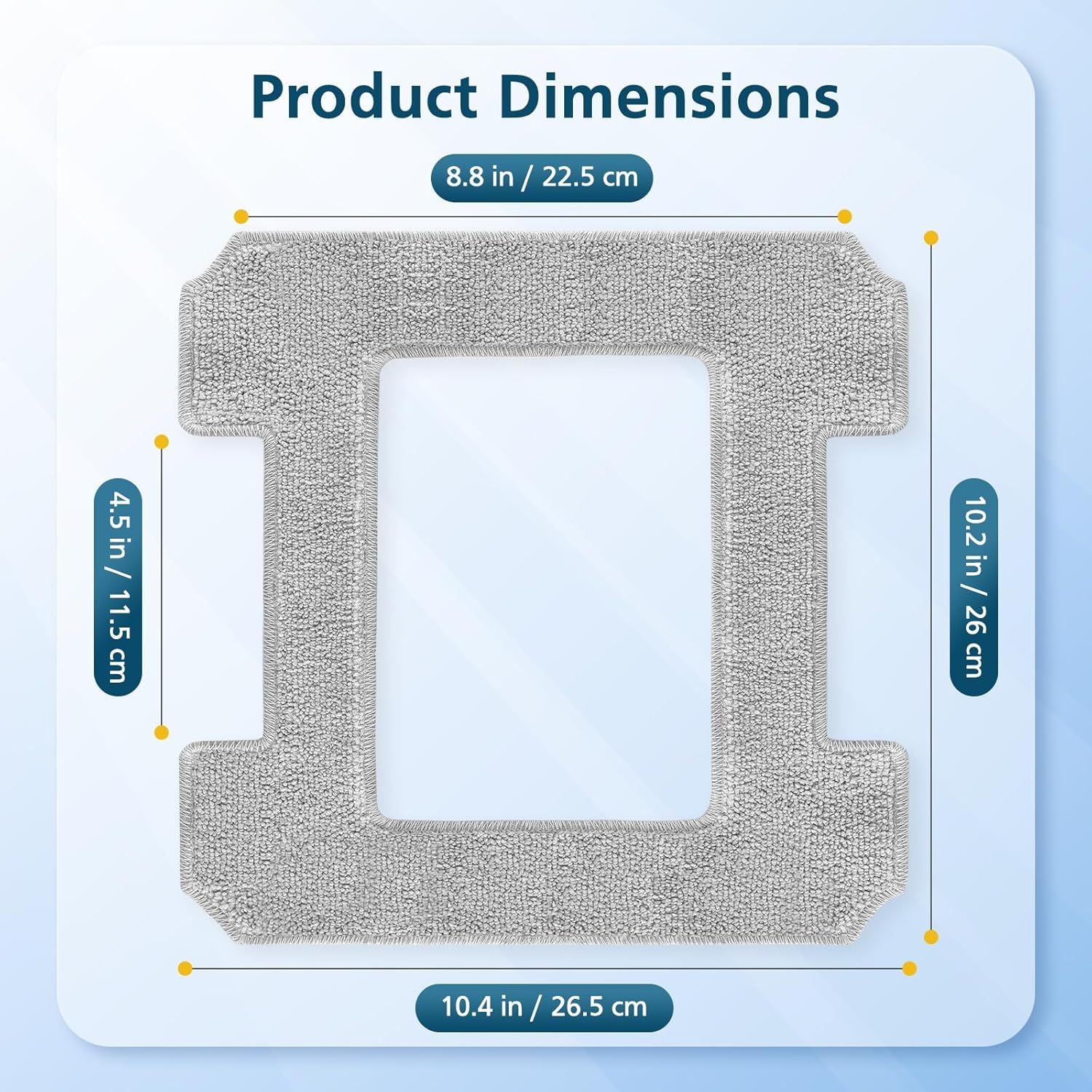 16 Pack Cleaning Rags or ECOVACS Winbot W2 PRO Omni / W2 PRO, W1 Pro / W2 / W1 / W2 Omni Window Cleaning Robot, Washable Microiber Mop Pad Window Cleaning Replacement Accessories Mop Cloth - Image 2