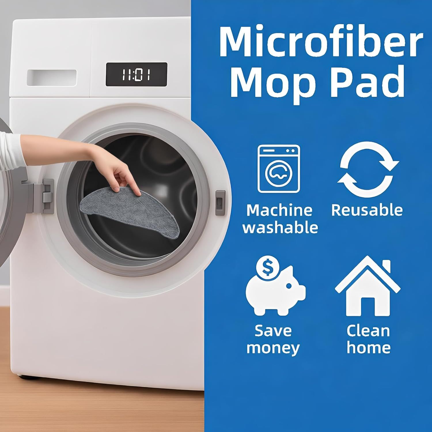 Replacement Parts Kit or HONITURE Q6 Pro, or Laresar L6 Pro, or AIRROBO T10+, or Neabot N2 Robot Vacuum Accessories,2 Main Brush, 4 Side Brush, 4 Hepa ilter, 4 Mop Pad,3 Dust Bag - Image 8