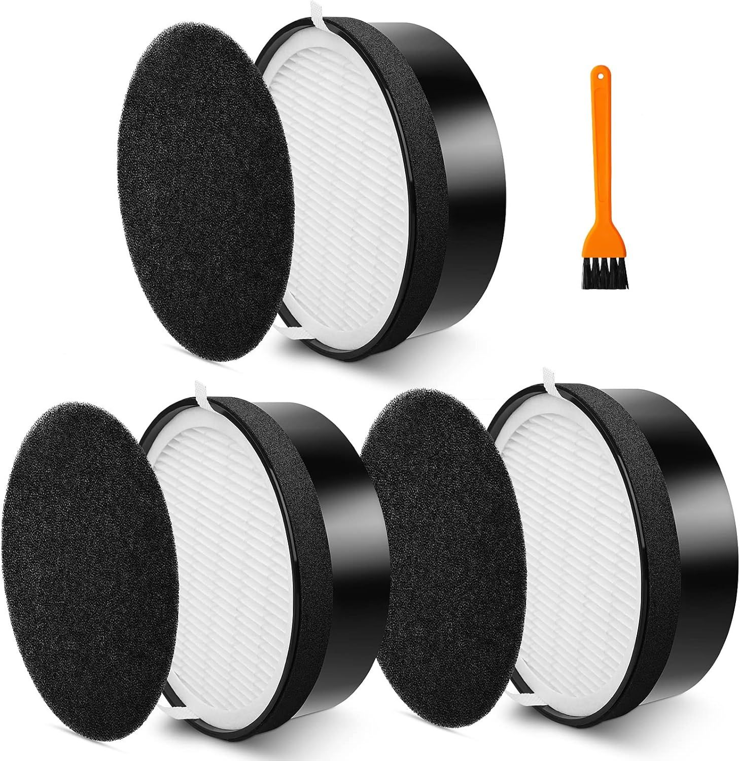 3 Pack LV-H132 Replacement ilter Compatible with LEVOIT LV-H132 Air Puriier ilter Replacement, H13 True HEPA ilter, Activated Carbon ilter, Pre ilters, Part # LV-H132-R - Image 1