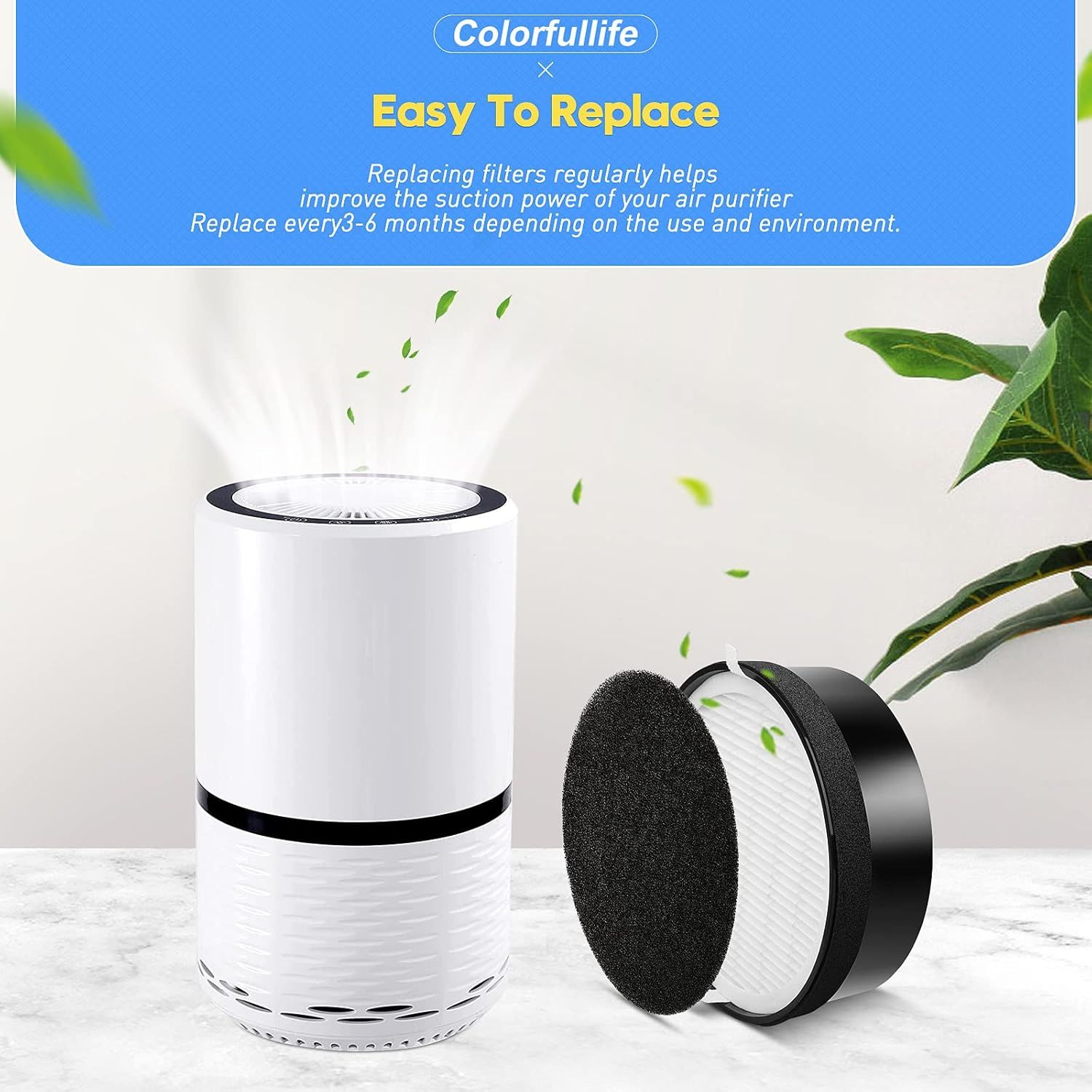 3 Pack LV-H132 Replacement ilter Compatible with LEVOIT LV-H132 Air Puriier ilter Replacement, H13 True HEPA ilter, Activated Carbon ilter, Pre ilters, Part # LV-H132-R - Image 7