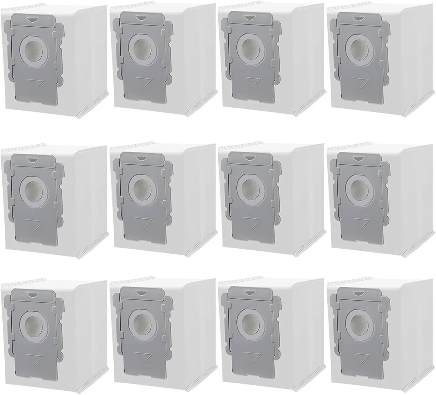 12 Pack Vacuum cleaner bags or irobot Roomba i7 i7+ i8 i8+ i3 i3+ i4 i4+ i6 i6+ j7 j7+ s9 s9+, i and s and j Series Clean Base Automatic Dirt Disposal Bags - Image 1
