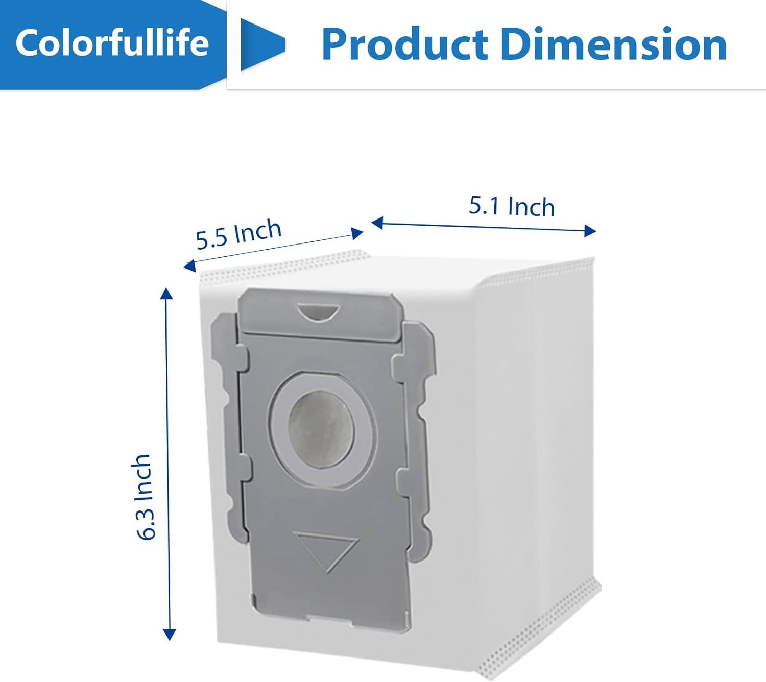 12 Pack Vacuum cleaner bags or irobot Roomba i7 i7+ i8 i8+ i3 i3+ i4 i4+ i6 i6+ j7 j7+ s9 s9+, i and s and j Series Clean Base Automatic Dirt Disposal Bags - Image 2