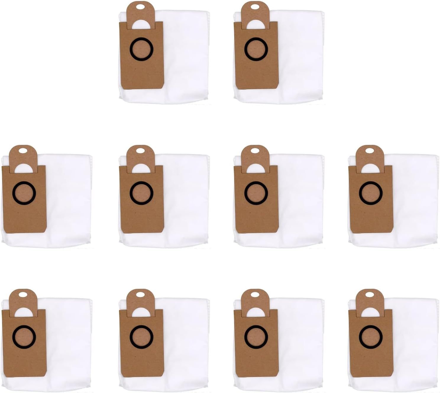10 Pack Dust Bags or iHome AutoVac Nova S1 Pro, iHRVS1PRO-3BLK, iHRV6-BLK, iHRV7-SLK, iHRV13-BLK,iHRV14-BLK Robot Vacuum Replacement Accessory Parts - Image 1