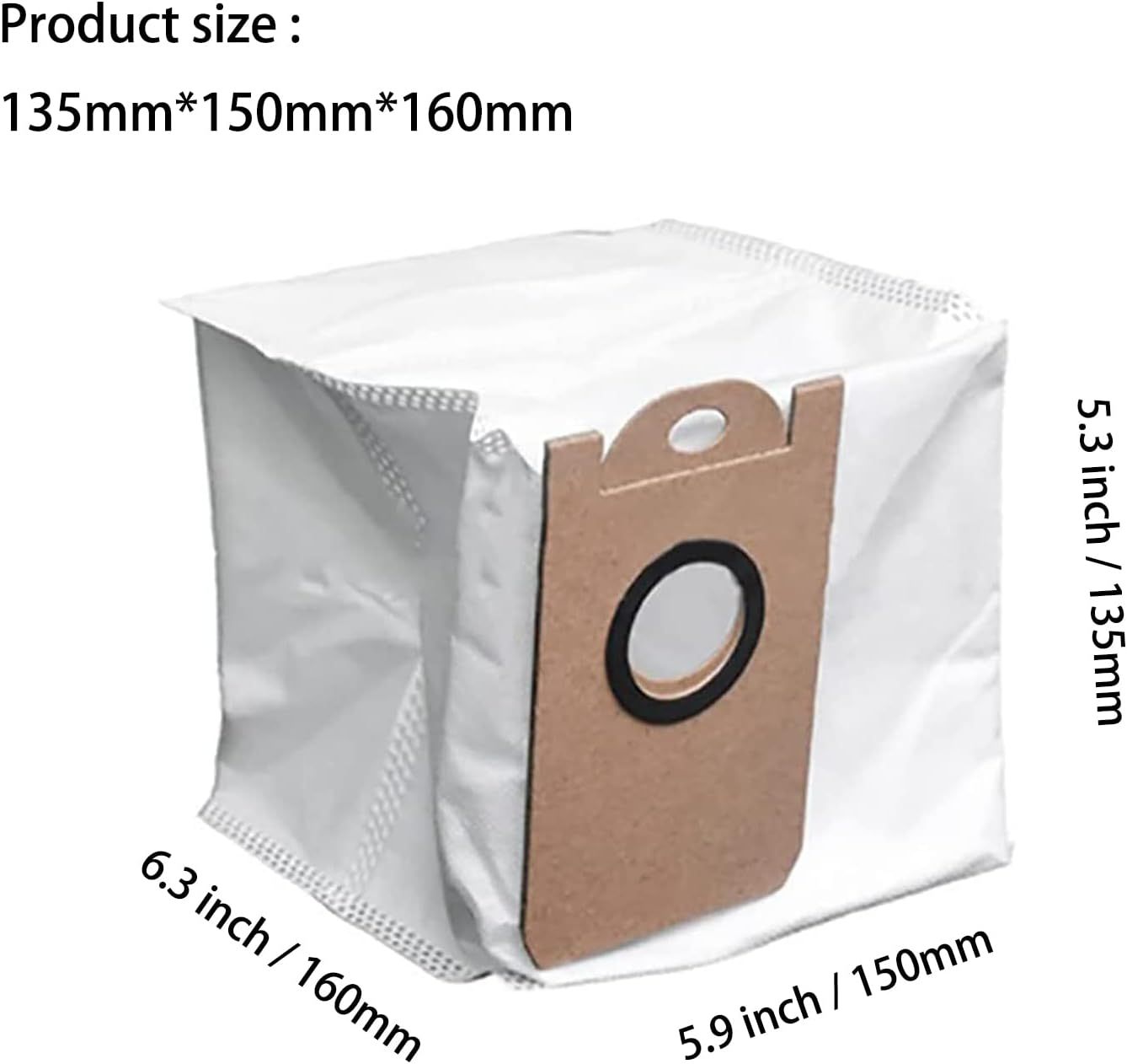 10 Pack Dust Bags or iHome AutoVac Nova S1 Pro, iHRVS1PRO-3BLK, iHRV6-BLK, iHRV7-SLK, iHRV13-BLK,iHRV14-BLK Robot Vacuum Replacement Accessory Parts - Image 2