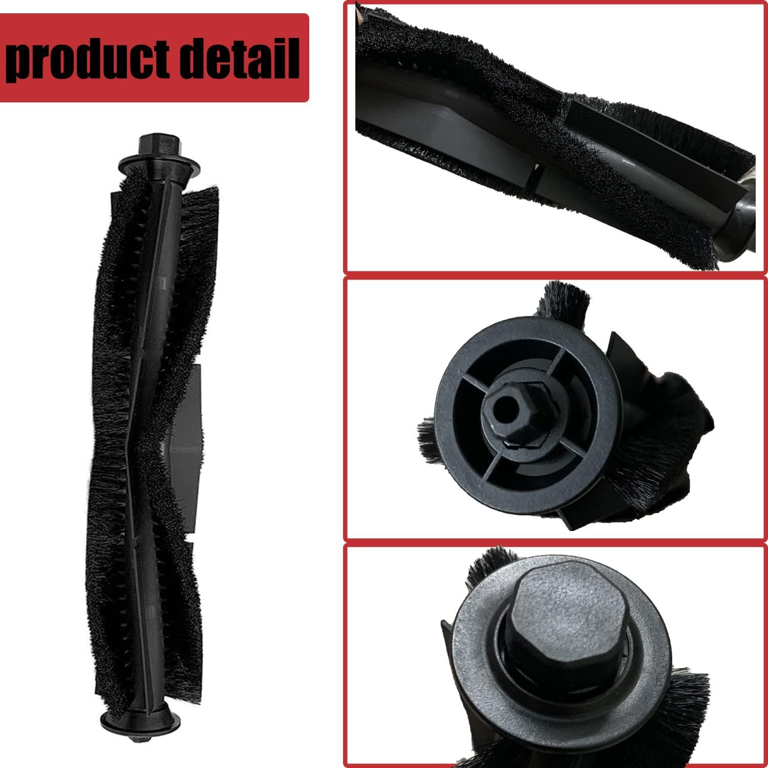Main Brush and Main Brush Cover Guard or ihome Autovac Nova Vacuum Cleaner Accessories Replacement Spare Parts or iHRV6-blk or Proscenic M7 Pro M7 M8 - Image 6