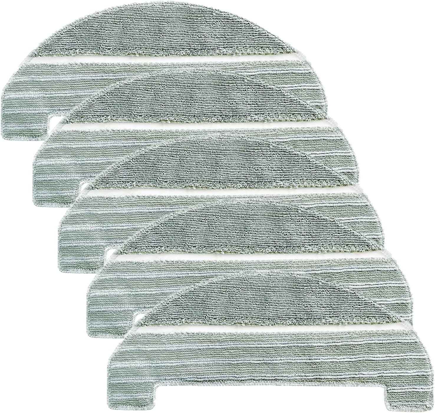 5Pcs Mopping Cloths Pads or iHome AutoVac Nova, Halo Sel Empty Robot Vacuum Replacement Accessory Parts - Image 1